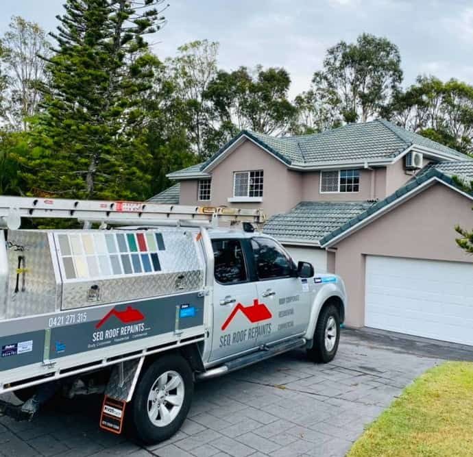 Pick up truck for service parked outside — Roof Restoration Experts on the Gold Coast, QLD